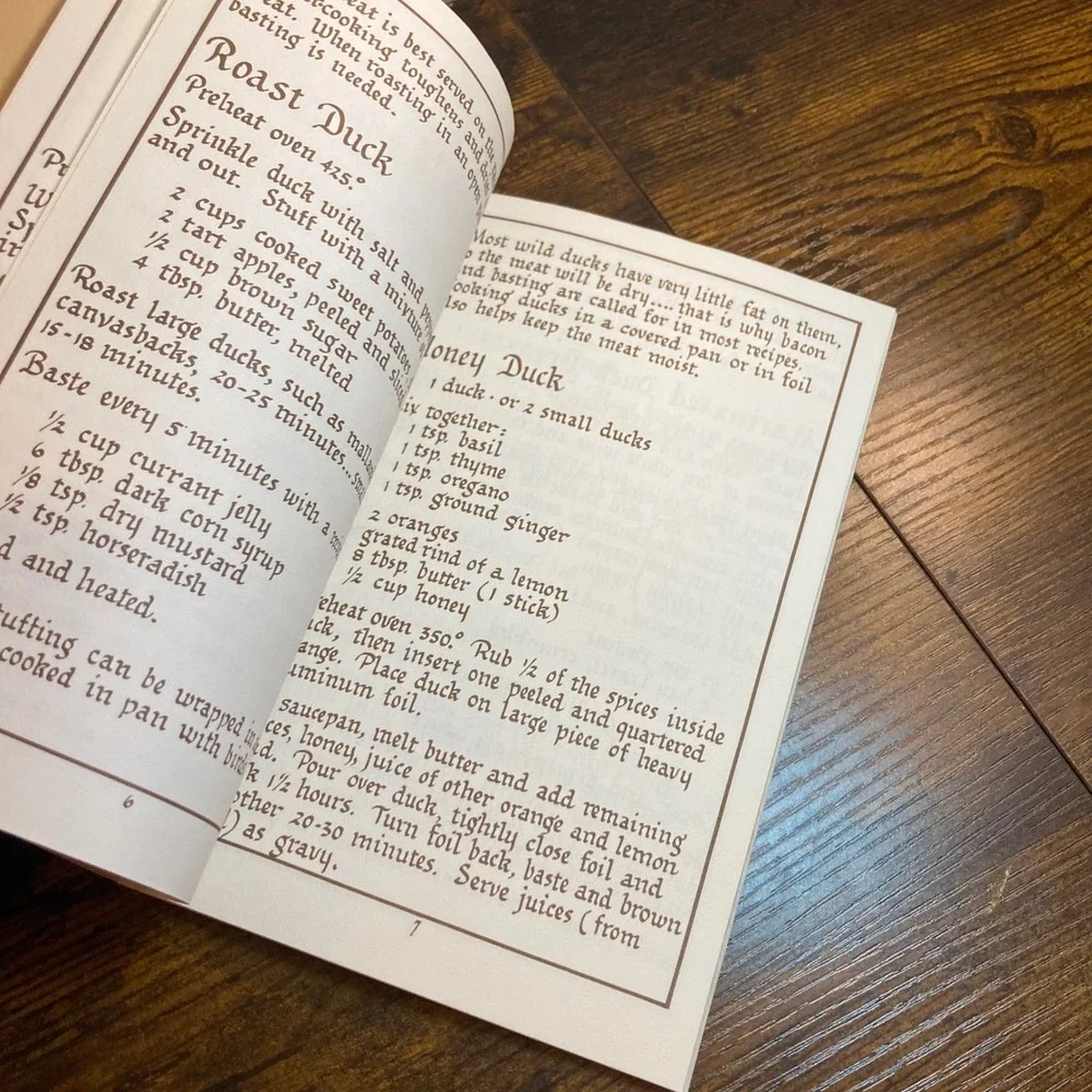 Pennsylvania Game Recipe Cookbook Deer Duck Goose Moose Grouse Pheasant Vtg 1982